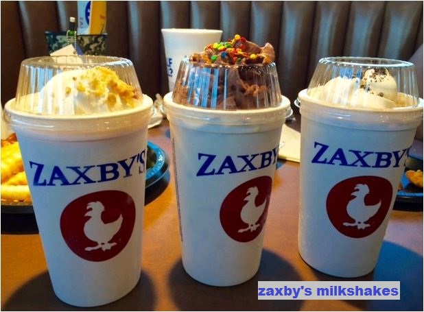 zaxby's milkshakes 