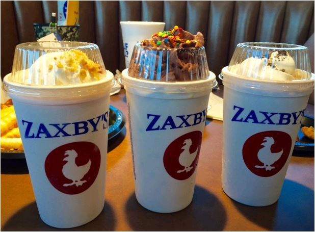 zaxby's milkshakes