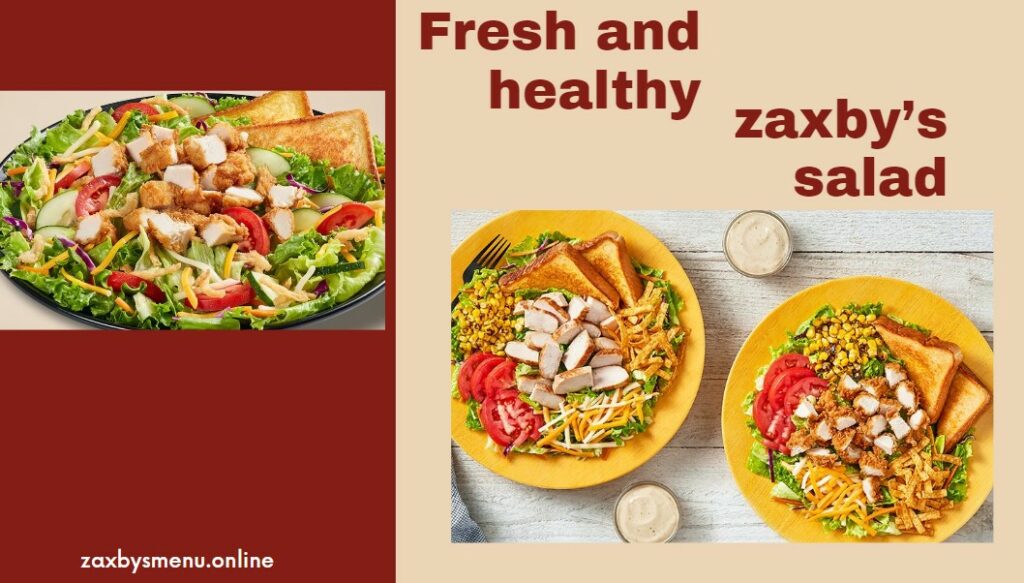 zaxby's  salad menu